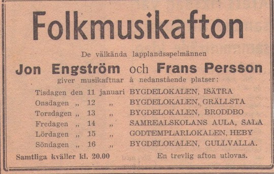 Folkmusikafton